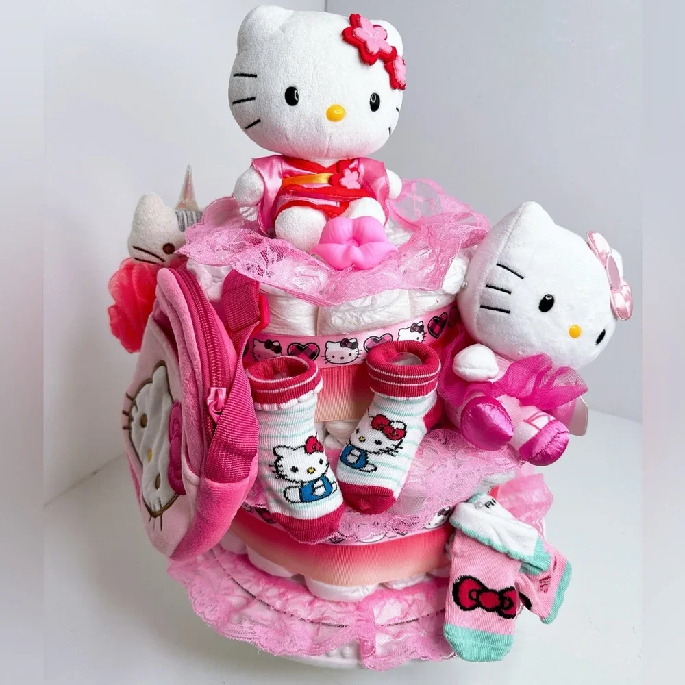 Baby Girl Diaper Cake, Baby Shower Gift